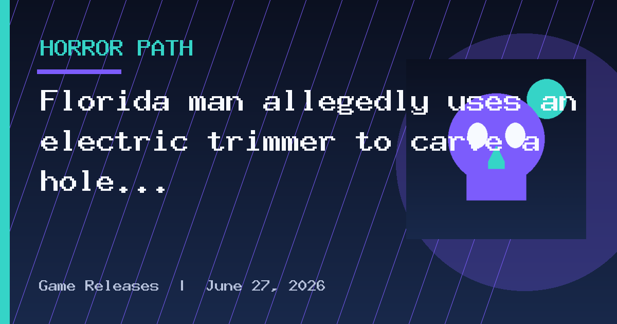 Florida man allegedly uses an electric trimmer to carve a hole through his
