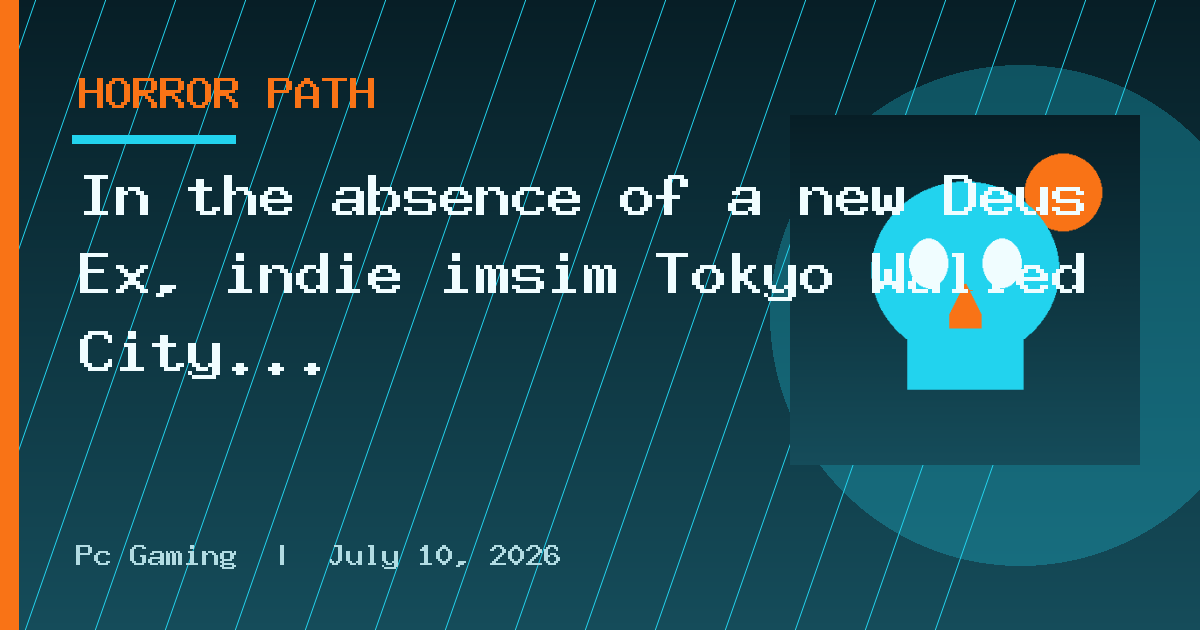 In the absence of a new Deus Ex, indie imsim Tokyo Walled City may
