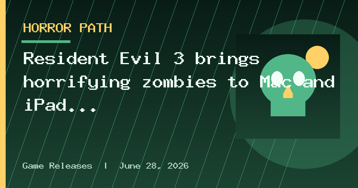 Resident Evil 3 brings horrifying zombies to Mac and iPad