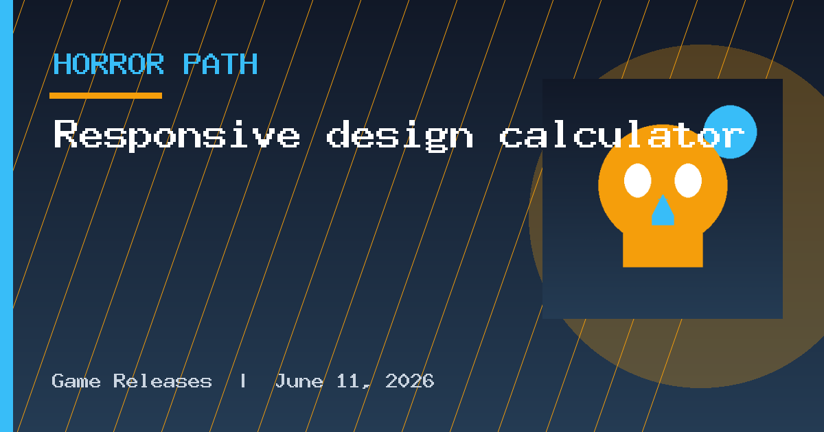 Responsive design calculator